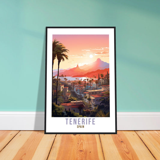 Tenerife Travel Poster Wall Art Tenerife Wall Hanging Home Décor Tenerife Gift Art Lovers Vintage Spanish Island Tenerife Print Wall Art