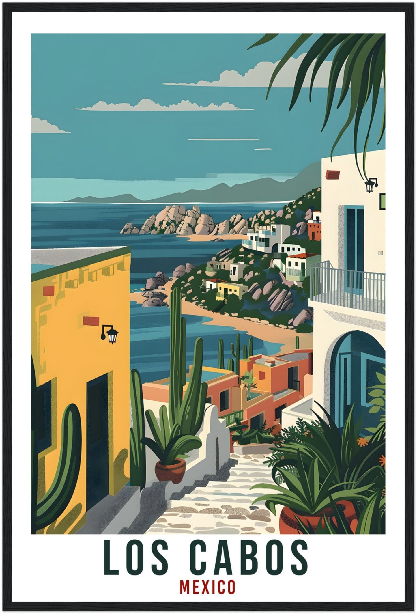 Los Cabos Mexico Travel Print Mexico Wall Art Wall Hanging Home Décor Los Cabos Gift Mexico Landmark Artwork South America Travel Poster