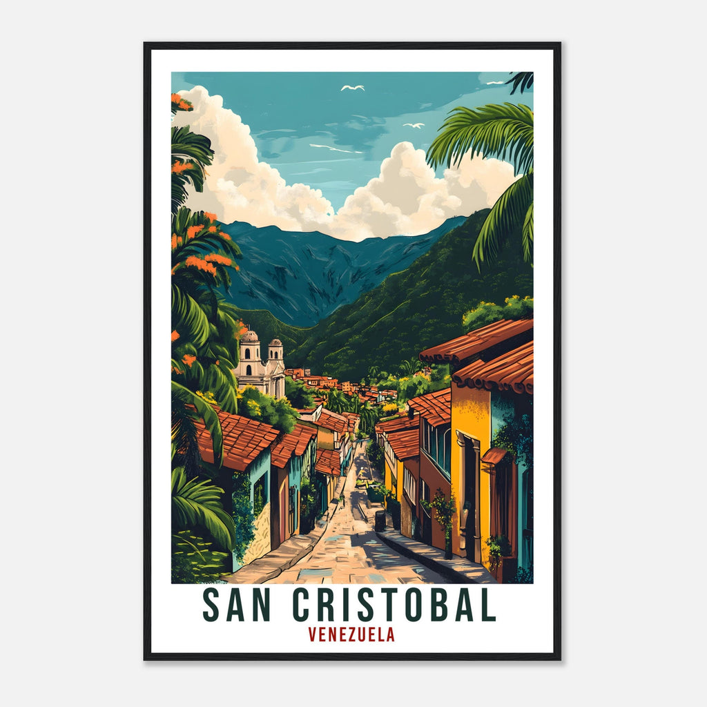 San Cristobal Travel Print Venezuela Home Decor San Cristobal Wall Art Wall Hanging Art Lover San Cristobal Venezuelan Artwork Travel Poster