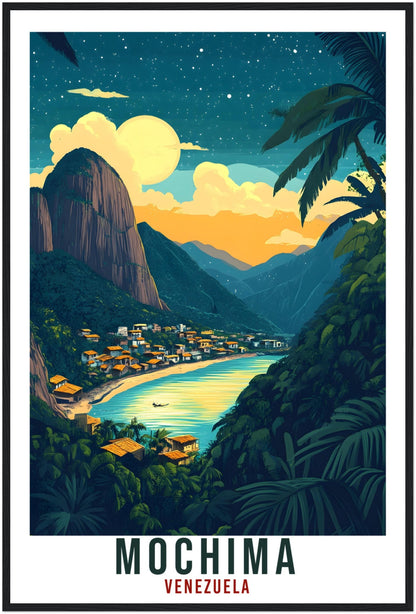 Mochima Travel Print Venezuela Home Decor Mochima Wall Art Gift Wall Hanging Art Lover Mochima Venezuelan Artwork Travel Poster Travel Gift