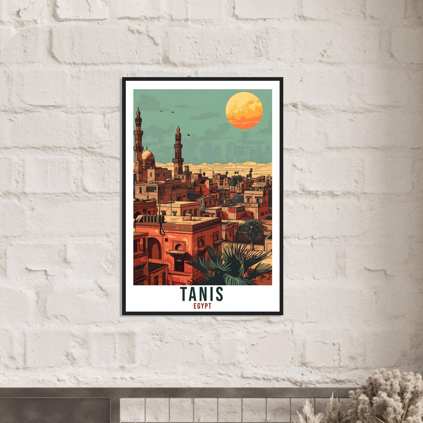 Tanis Egypt Travel Poster Tanis Wall Art Wall Hanging Home Décor Tanis Gift Art Lovers Egypt Artwork Gift Print African Landmark Print