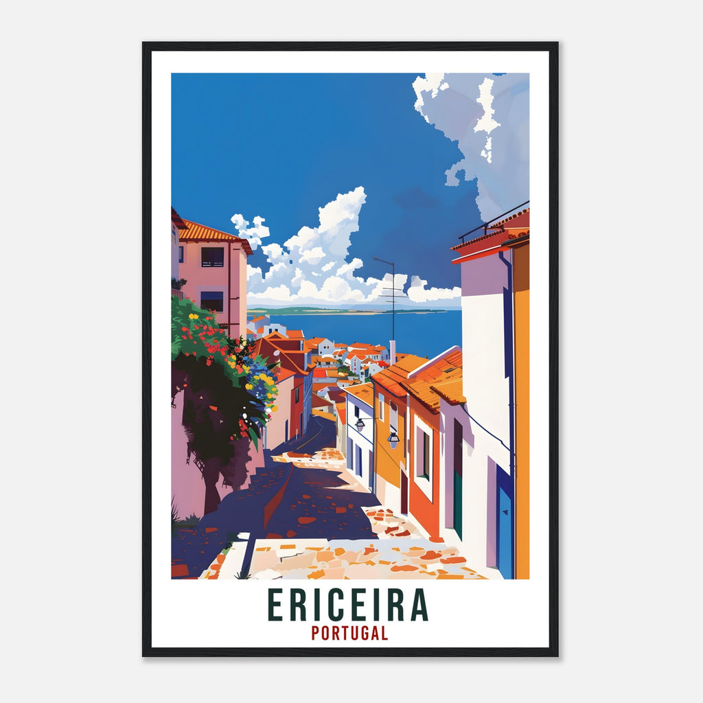 Ericeira Travel Print Portugal Wall Art Wall Hanging Home Décor Ericeira Gift Portugal Landmark Artwork Gift Portugal Holiday Travel Poster