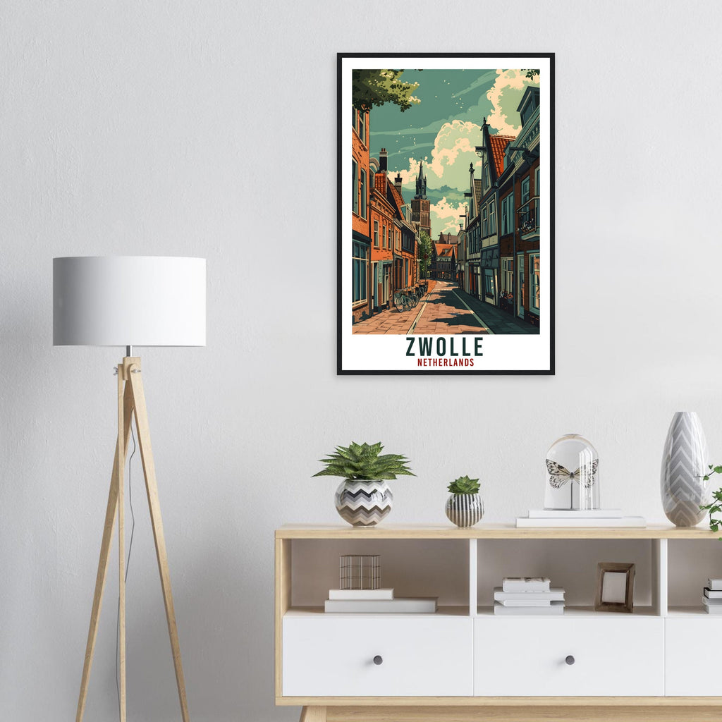 Zwolle Travel Print Holland Wall Art Wall Hanging Home Décor Zwolle Gift Art Lovers Gift Dutch Artwork Gift The Netherlands Travel Poster