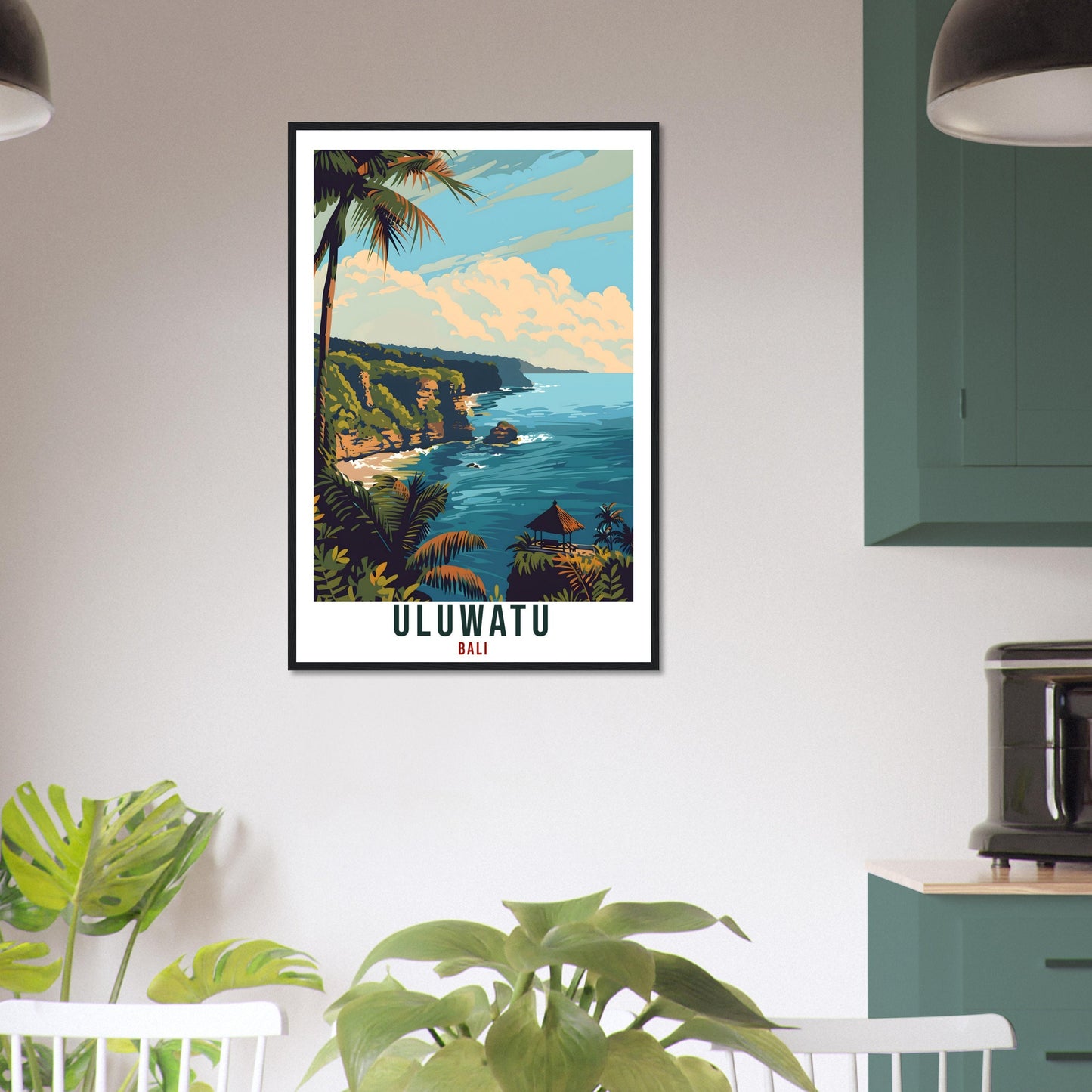 Uluwatu Bali Travel Print Bali Wall Art Wall Hanging Home Décor Uluwatu Gift Landmark Artwork Travel Art Indonesia Uluwatu Travel Poster