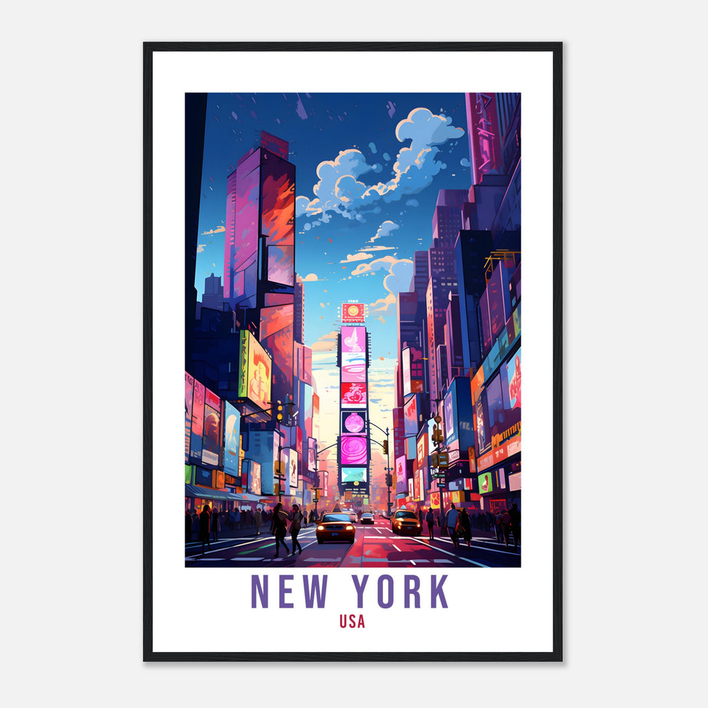 New York Travel Print Wall Art New York Wall Hanging USA Artwork Travel Poster Wall Art New York USA Home Decor New York Gift Travel Art