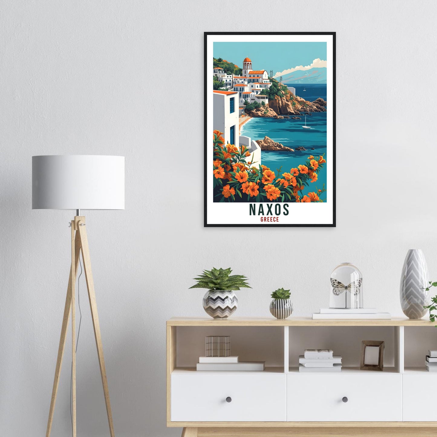 Naxos Gift Travel Print Greece Home Decoration Naxos Greek City Wall Art Gift Wall Hanging Art Lover Greece Artwork Naxos Travel Poster