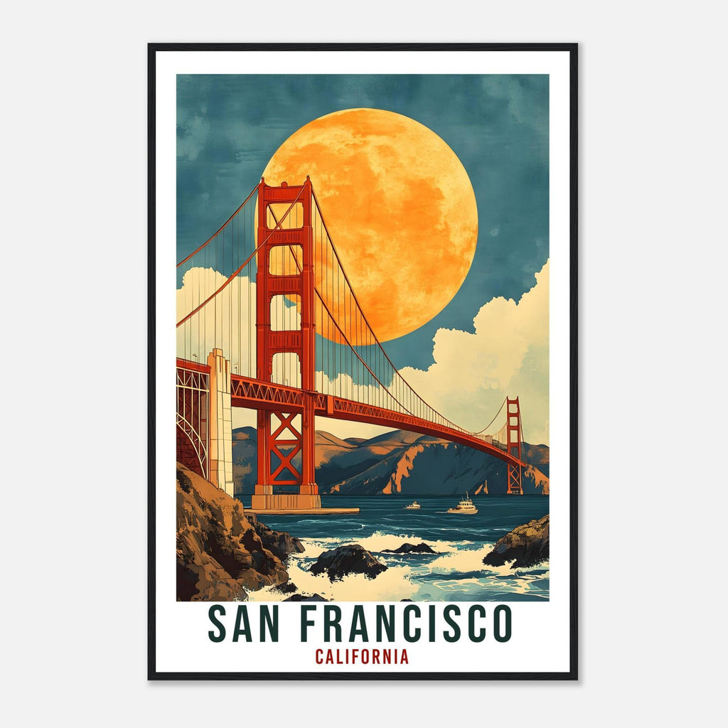 San Francisco Travel Print California Home Decor Wall Art Gift Wall Hanging Art Lover San Francisco United States Artwork Travel Poster Art