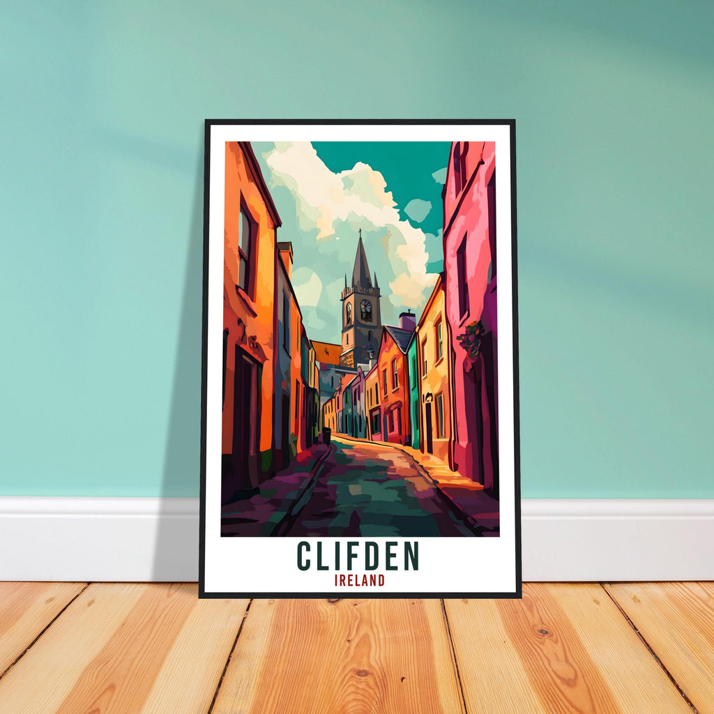 Clifden Travel Print Ireland Home Decor Clifden Wall Art Gift Wall Hanging Art Lover Clifden Irish Artwork Travel Poster Ireland Travel Art