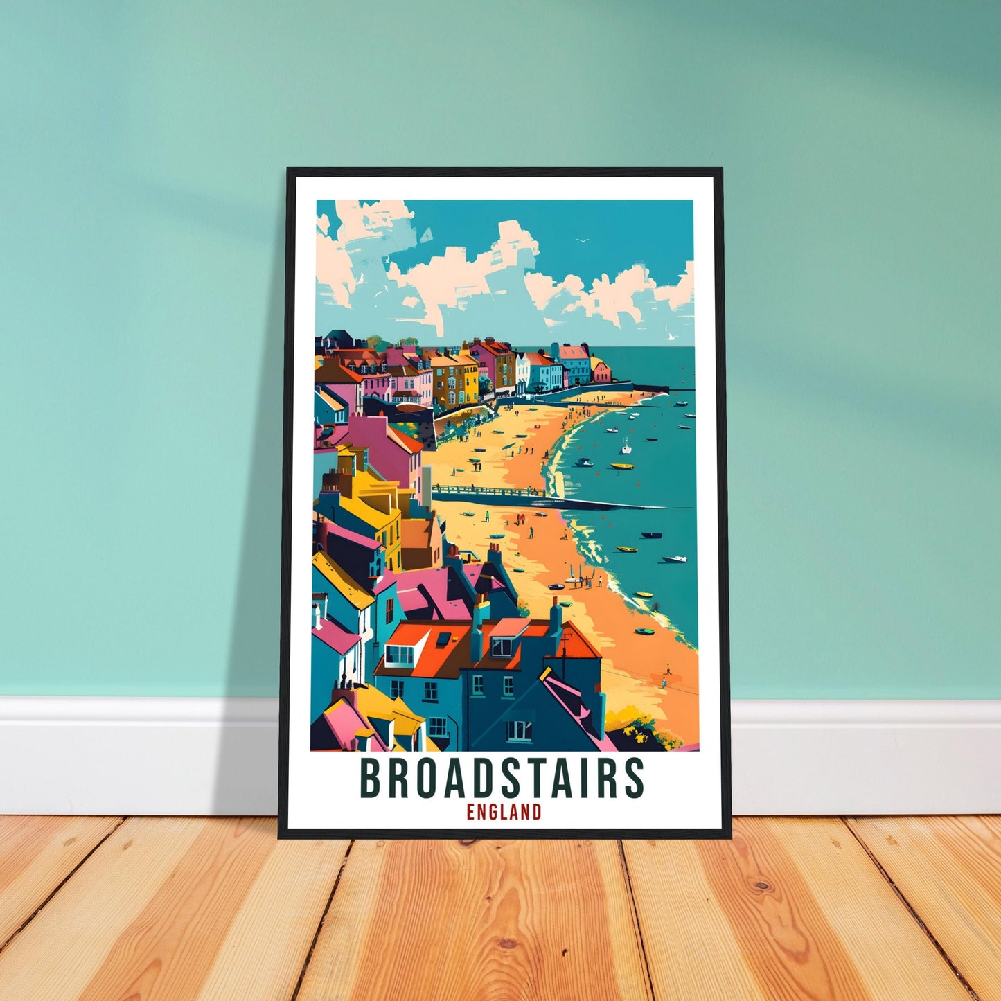 Broadstairs Travel Print Wall Art Wall Hanging Home Living Décor Broadstairs Gift Art Lovers Gift Artwork Gift Print England Travel Poster