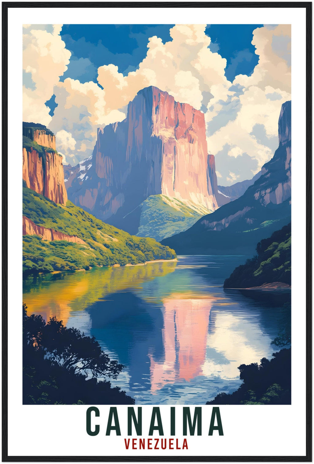 Canaima Travel Print Venezuela Home Decor Canaima Wall Art Gift Wall Hanging Art Lover Canaima Venezuelan Artwork Travel Poster Travel Art