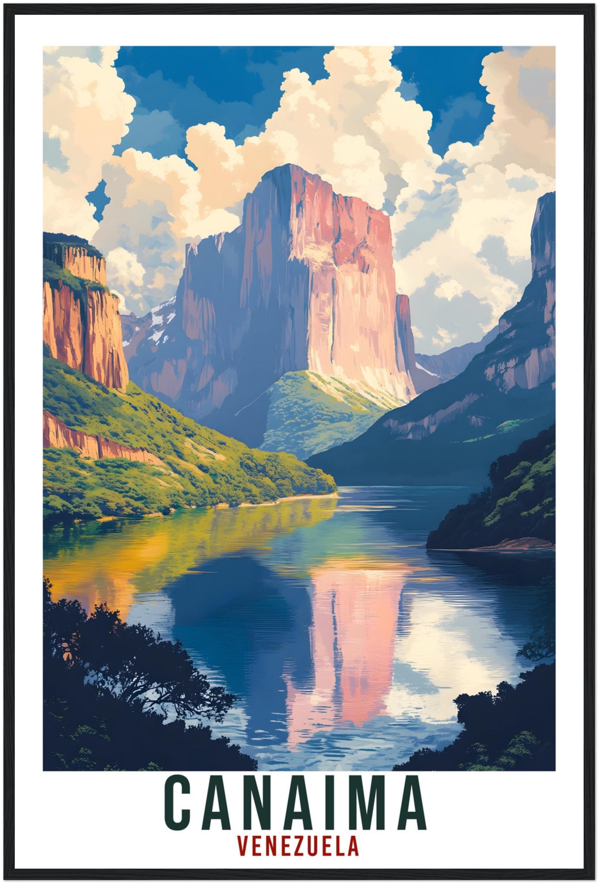 Canaima Travel Print Venezuela Home Decor Canaima Wall Art Gift Wall Hanging Art Lover Canaima Venezuelan Artwork Travel Poster Travel Art