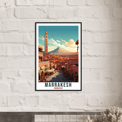 Marrakesh Morocco Travel Print Wall Art Wall Hanging Home Décor Marrakesh Gift Art Lovers Morocco Artwork Gift Print African Landmark Poster
