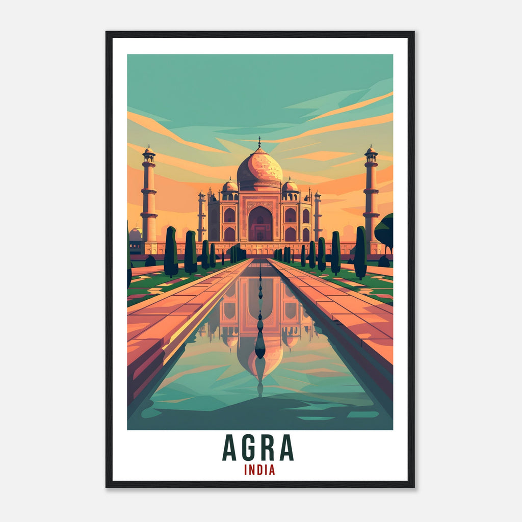 Agra Taj Mahal Travel Print India Home Decoration Wall Art Gift Wall Hanging Art Lover Indian Artwork India Agra Taj Mahal Travel Poster