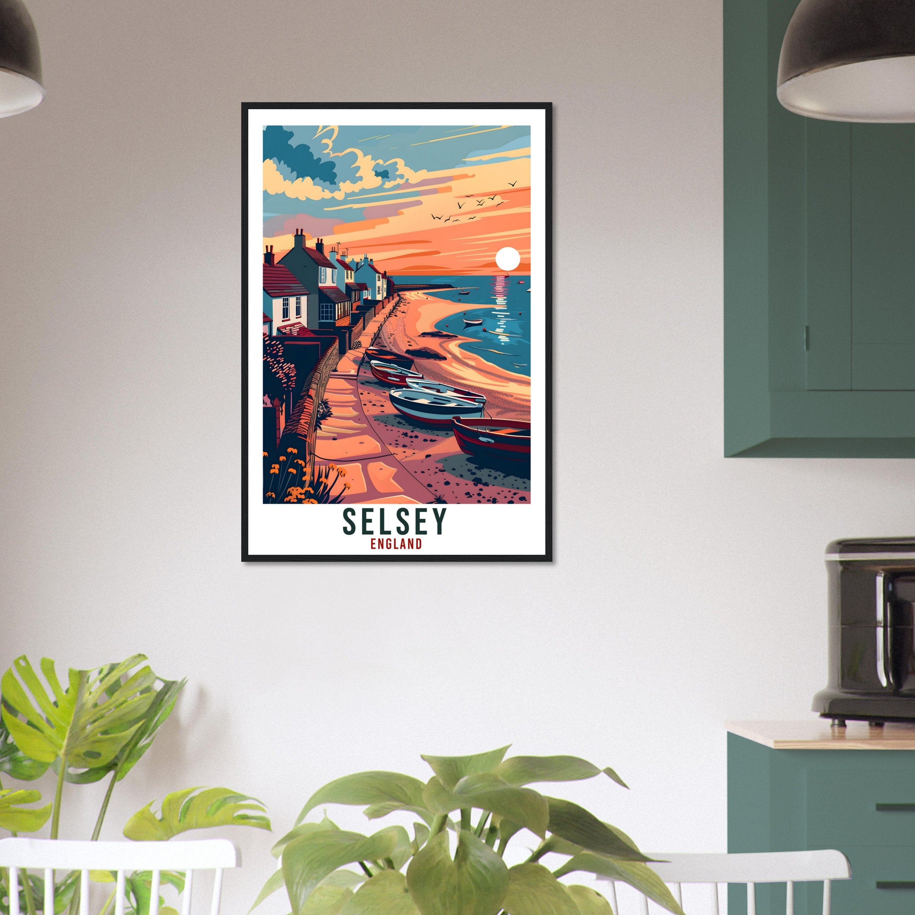 Selsey Travel Print Wall Art Selsey Wall Hanging Home Living Décor Selsey Gift Art Lovers Gift UK Artwork Gift Print England Travel Poster