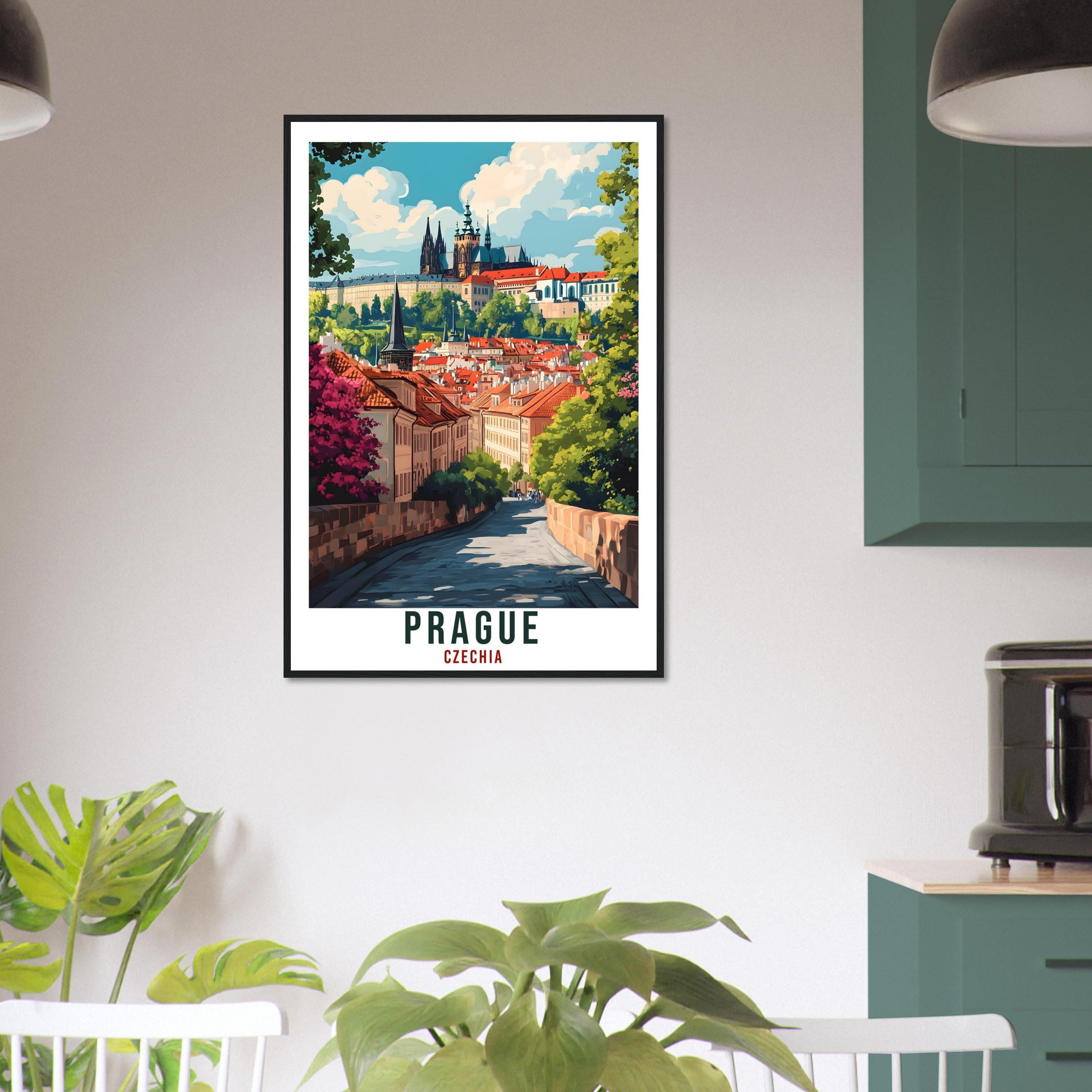 Prague Travel Print Czechia Home Decor Prague Wall Art Gift Wall Hanging Art Lover Prague Czech Republic Artwork Travel Poster Travel Art
