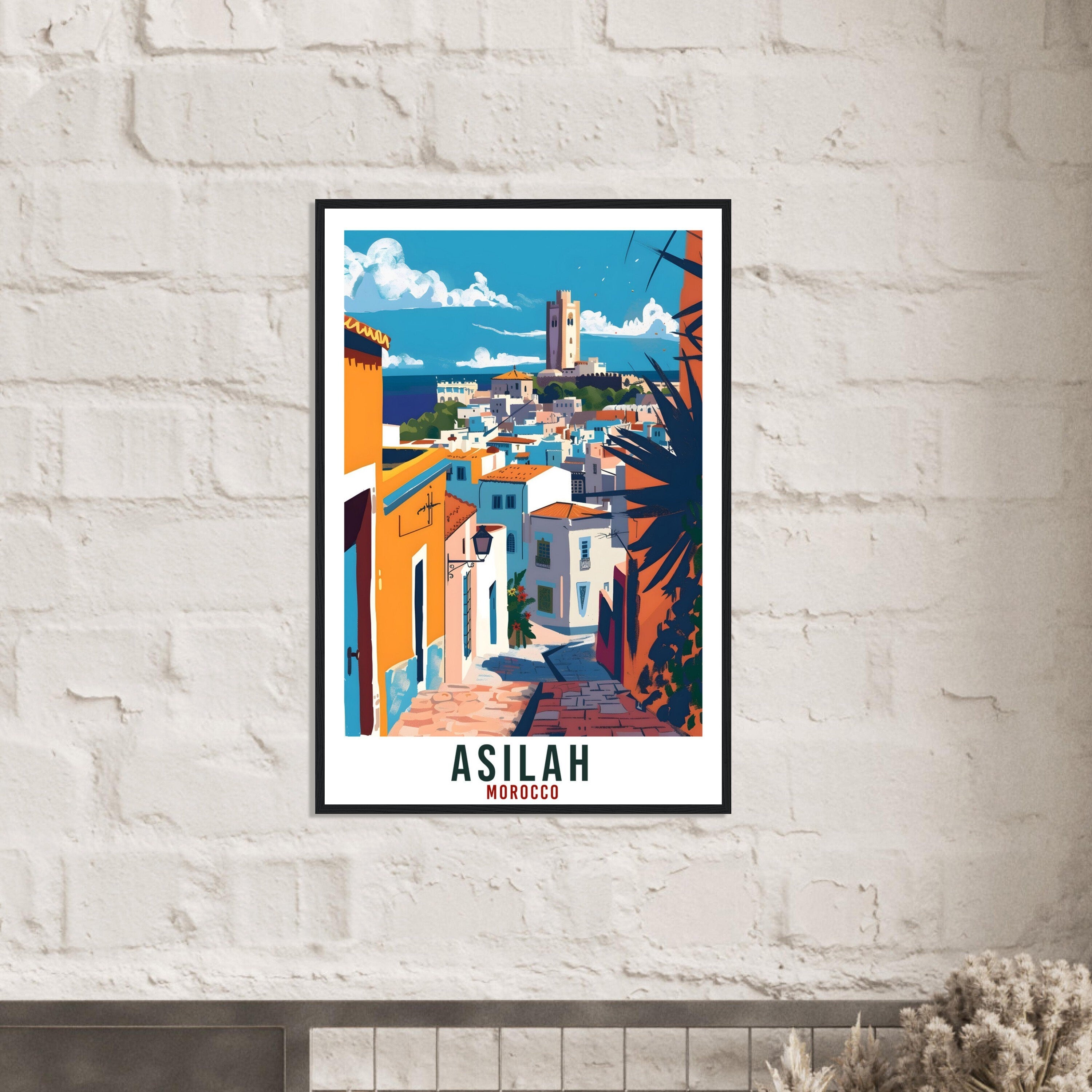 Asilah Morocco Travel Print Asilah Wall Art Wall Hanging Home Décor Asilah Gift Art Lovers Morocco Artwork Gift Print Africa Landmark Poster