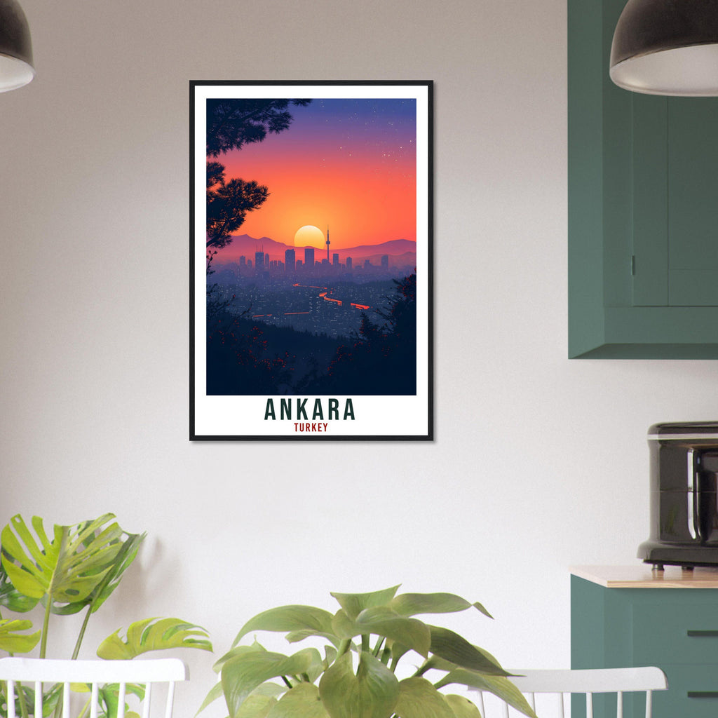 Ankara Travel Print Turkey Home Decoration Ankara Turkish City Wall Art Gift Wall Hanging Art Lover Turkey Artwork Ankara Travel Poster