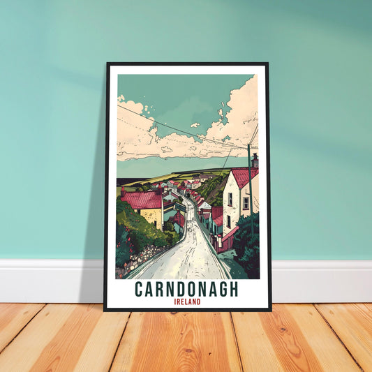 Carndonagh Travel Print Ireland Wall Art Wall Hanging Home Décor Carndonagh Gift Art Lovers Gift Irish Artwork Gift Ireland Travel Poster