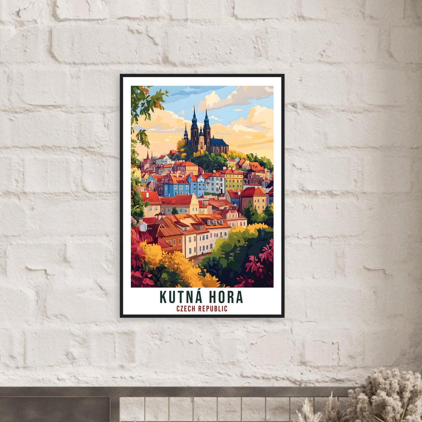 Kutná Hora Travel Print Czechia Home Decor Kutná Hora Wall Art Gift Wall Hanging Art Lover Kutná Hora Czech Republic Artwork Travel Poster