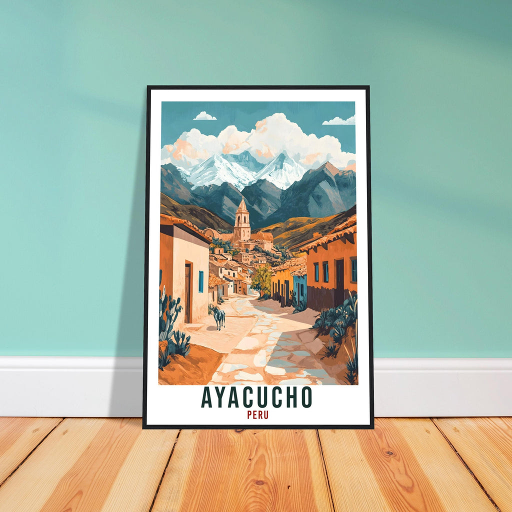 Ayacucho Travel Print Peru Home Decor Ayacucho Wall Art Gift Wall Hanging Art Lover Ayacucho Peruvian Artwork Travel Poster Travel Art