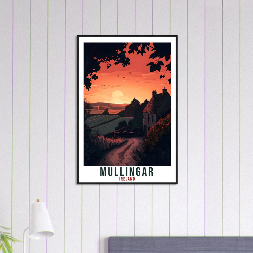 Mullingar Travel Print Ireland Home Decor Mullingar Wall Art Gift Wall Hanging Art Lover Mullingar Irish Artwork Travel Poster Ireland Art