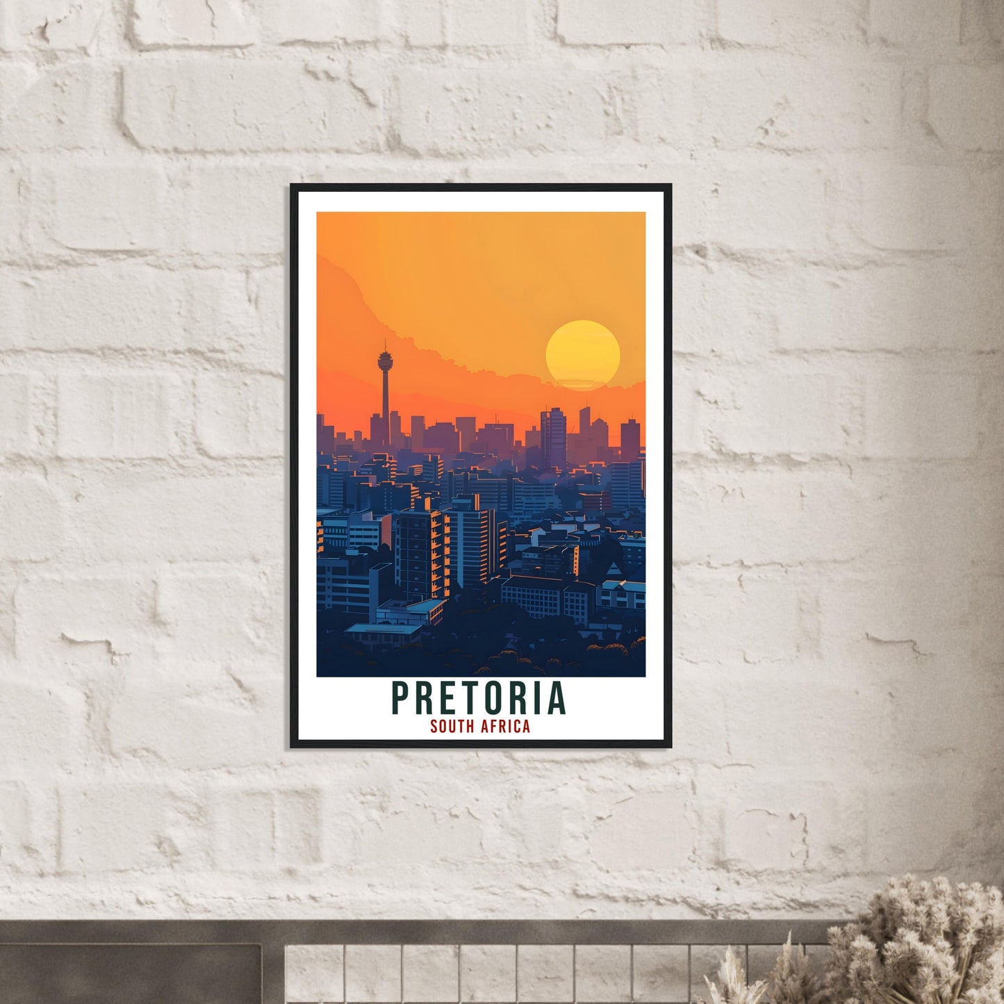 Pretoria South Africa Travel Print Wall Art Wall Hanging Home Décor Pretoria Gift Art Lovers Artwork Gift Print South Africa Landmark Poster