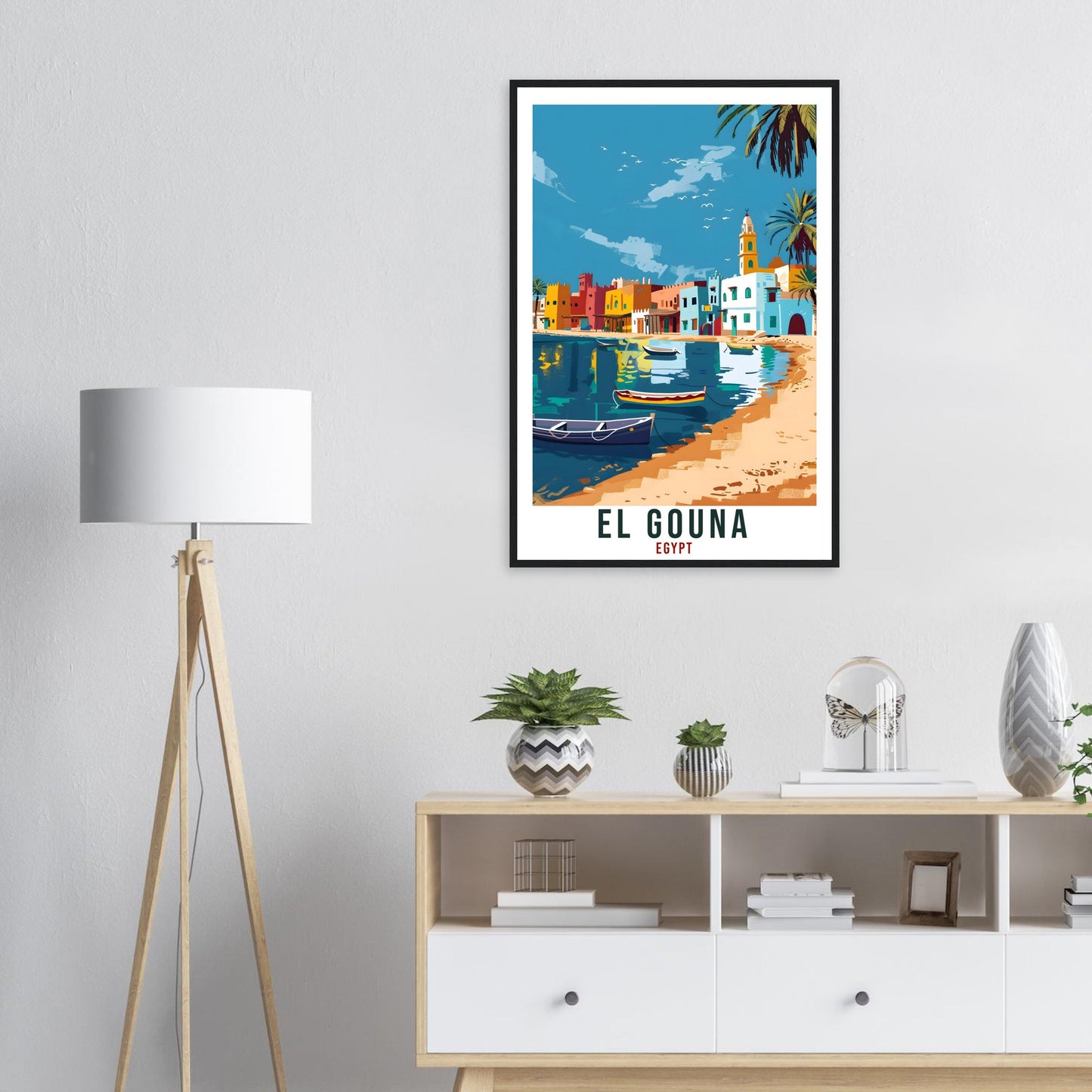 El Gouna Egypt Travel Print Egypt Wall Art Wall Hanging Home Décor El Gouna Gift Art Lovers Egypt Artwork Gift Print African Landmark Poster