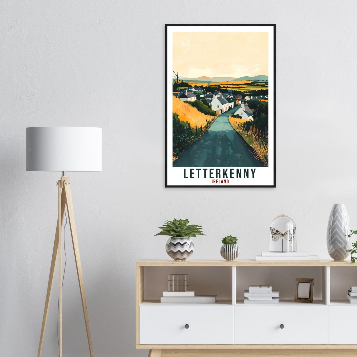 Letterkenny Travel Print Ireland Home Decor Donegal Wall Art Gift Wall Hanging Letterkenny Irish Artwork Travel Poster Ireland Travel Art