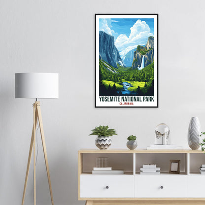 Yosemite National Park California USA Travel Print Wall Art Wall Hanging Home Décor Yosemite Park Gift Travel Art USA Artwork Travel Poster