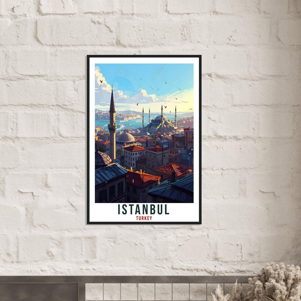 Istanbul Travel Print Wall Art Istanbul Turkey Wall Hanging Artwork Istanbul Art Gifts Istanbul Travel Poster Turkey Decor Art Lovers Gift
