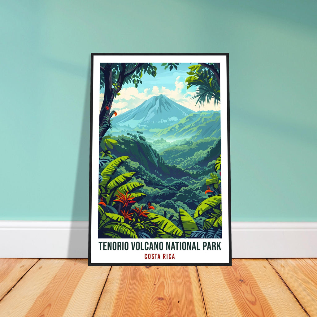 Tenorio Volcano National Park Costa Rica Travel Print Wall Art Wall Hanging Tenorio Volcano Artwork Travel Art Costa Rica City Travel Poster