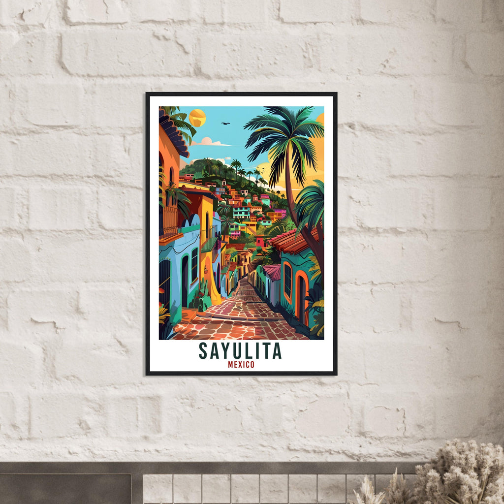 Sayulita Mexico Travel Print Mexico Wall Art Wall Hanging Home Décor Sayulita Gift Mexico Landmark Artwork Travel Art Mexican Travel Poster