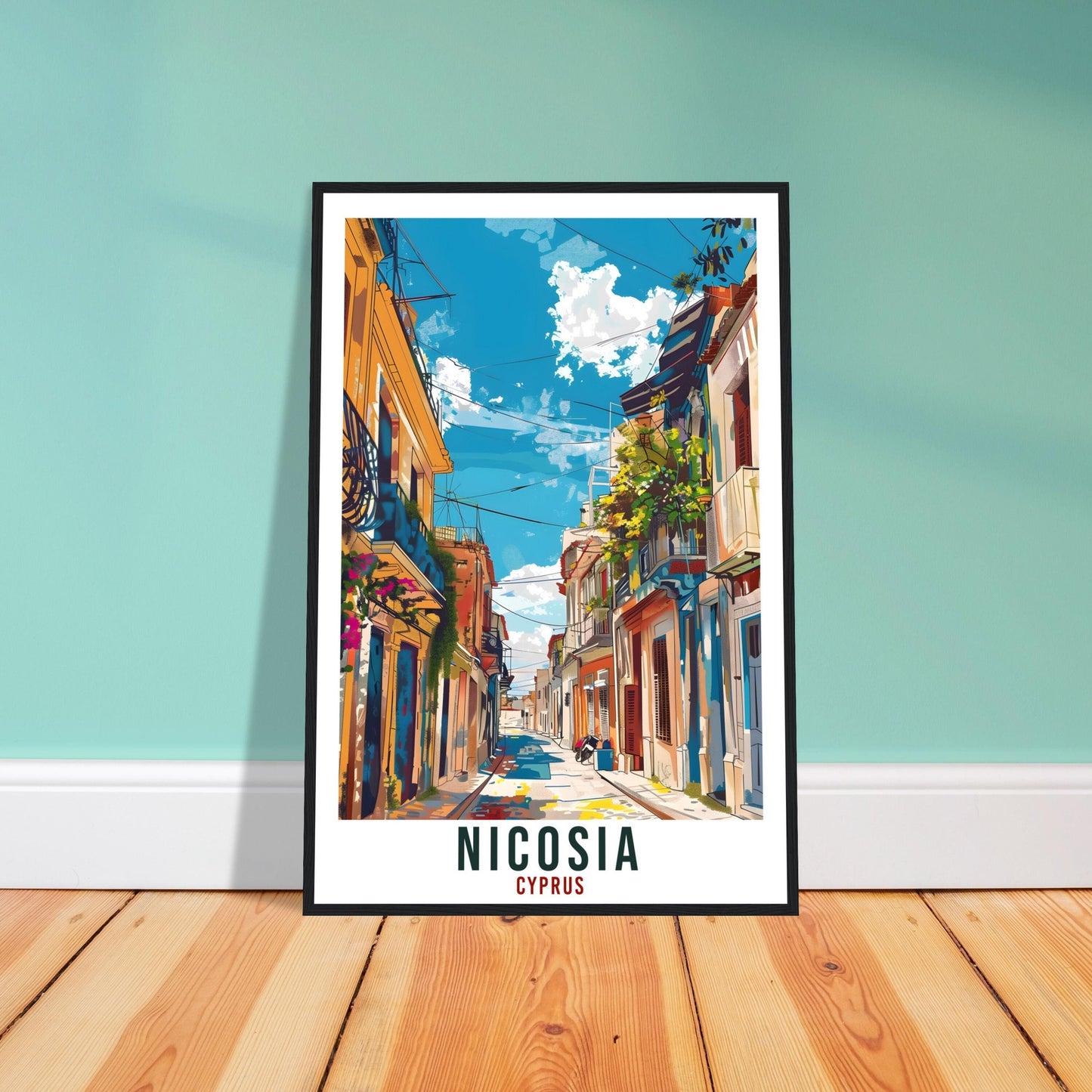 Nicosia Cyprus Travel Print Nicosia Wall Art Wall Hanging Home Décor Nicosia Gift Cyprus Landmark Artwork Gift Cyprus Holiday Travel Poster