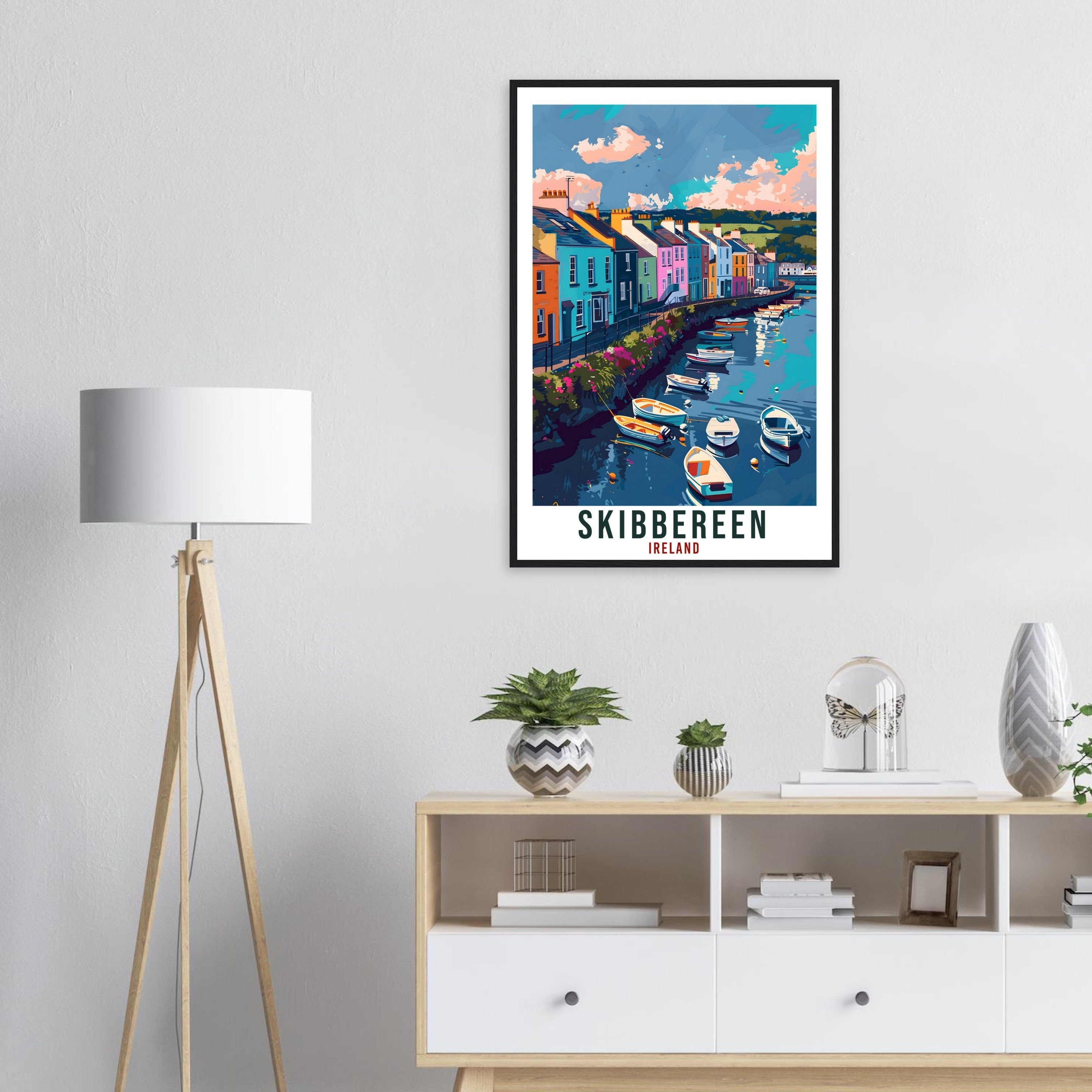 Skibbereen Travel Print Ireland Wall Art Wall Hanging Home Living Décor Skibbereen Gift Art Lovers Irish Artwork Gift Ireland Travel Poster