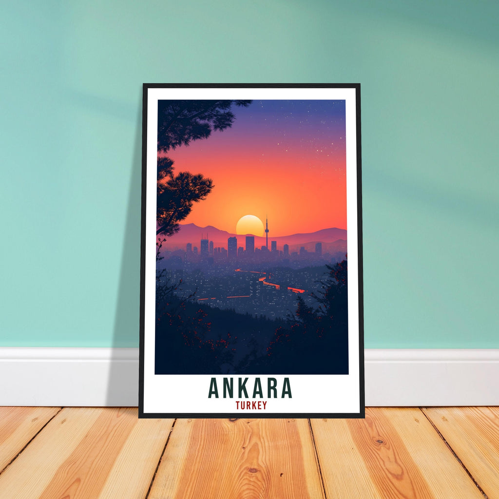 Ankara Travel Print Turkey Home Decoration Ankara Turkish City Wall Art Gift Wall Hanging Art Lover Turkey Artwork Ankara Travel Poster