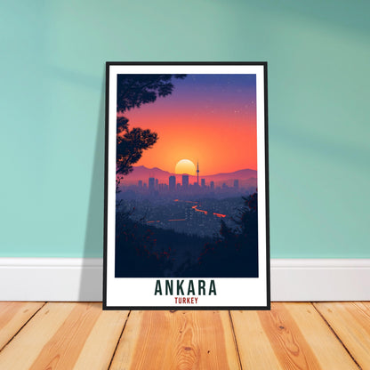 Ankara Travel Print Turkey Home Decoration Ankara Turkish City Wall Art Gift Wall Hanging Art Lover Turkey Artwork Ankara Travel Poster