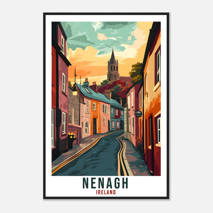 Nenagh Travel Print Ireland Home Decor Nenagh Wall Art Gift Wall Hanging Art Lover Nenagh Irish Artwork Travel Poster Ireland Travel Art