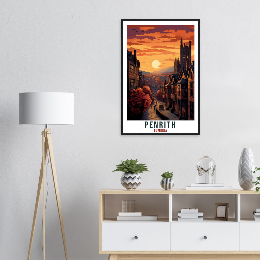 Penrith Travel Print English Wall Art Home Decor Wall Hanging Travel Art Gift Penrith Travel Poster Cumbria Artwork Art Lover Gift Penrith