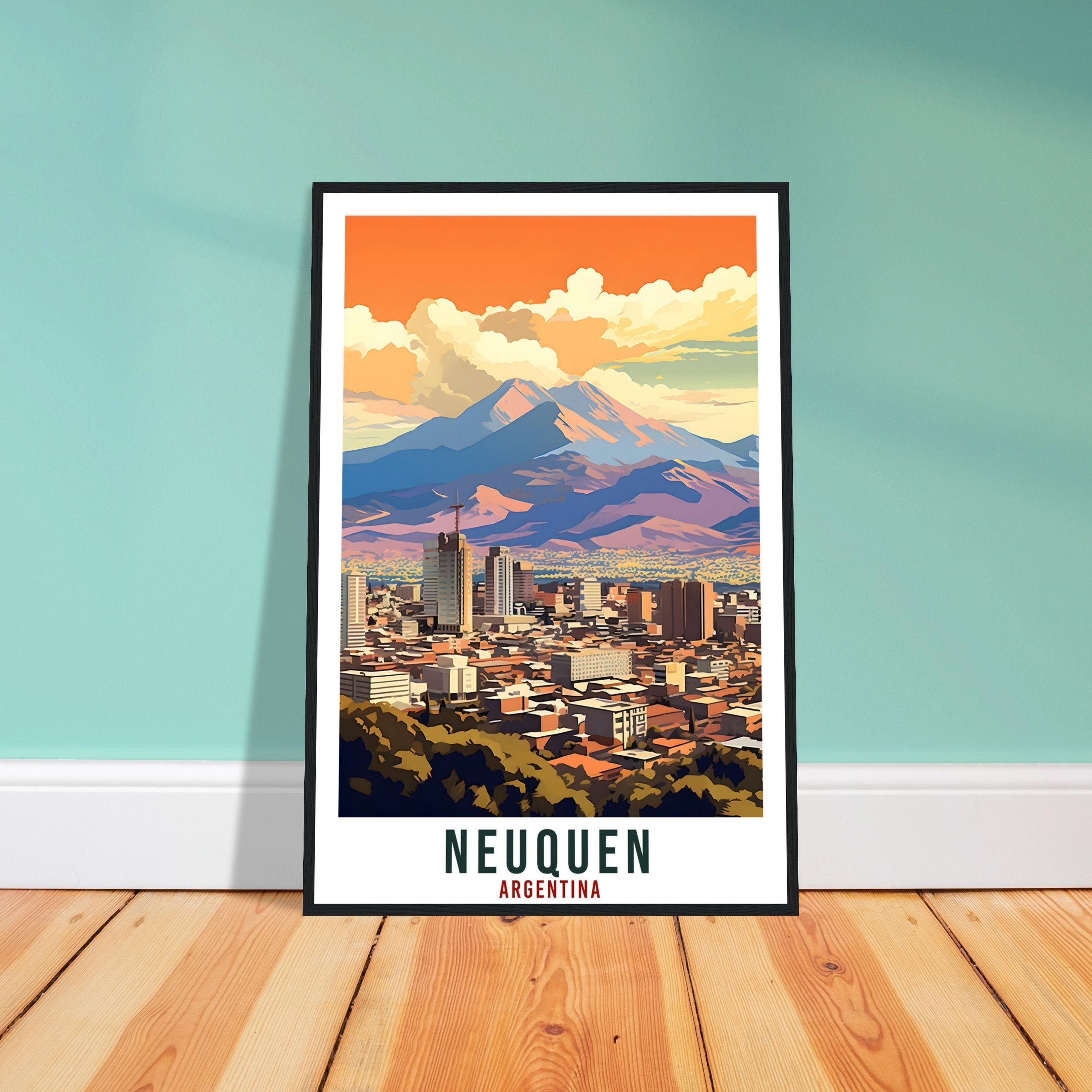 Neuquen Travel Print Wall Art Neuquen Argentina City Landscape Artwork Neuquen Art Gifts Neuquen Travel Poster Argentinian Art Lovers Gift