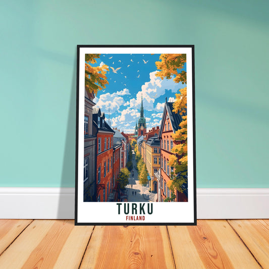 Turku Finland Travel Print Wall Art Turku Wall Hanging Home Décor Turku Gift Art Lovers Finland Artwork Gift Print Turku Landmark Poster