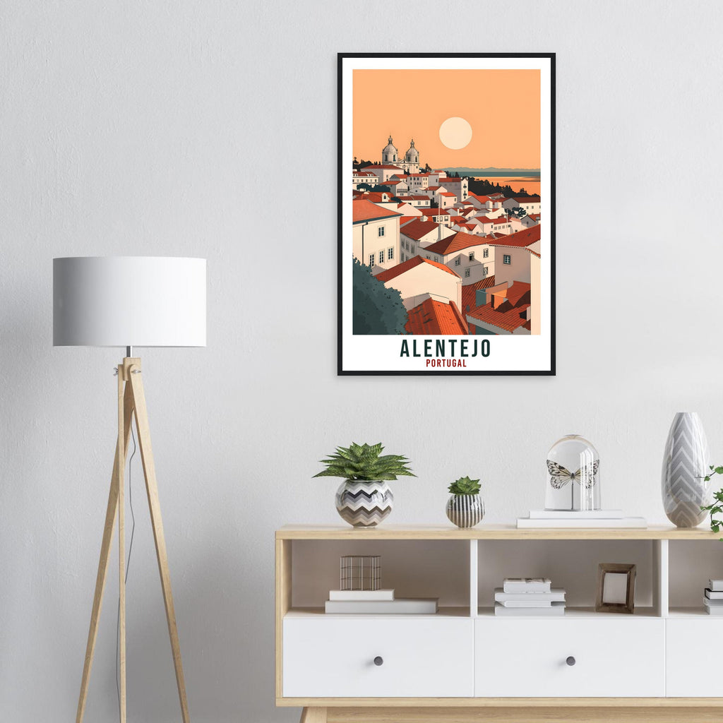 Alentejo Travel Print Portugal Wall Art Wall Hanging Home Décor Alentejo Gift Portugal Landmark Artwork Gift Portugal Holiday Travel Poster