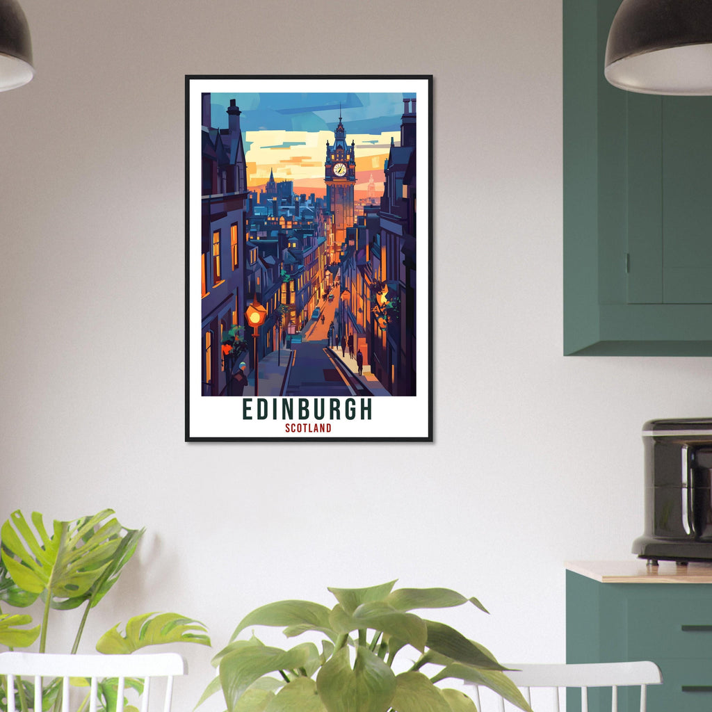 Edinburgh Scotland Travel Print Home Decor Edinburgh Wall Art Wall Hanging Art Lover Scotland Artwork Travel Poster Edinburgh Travel Art