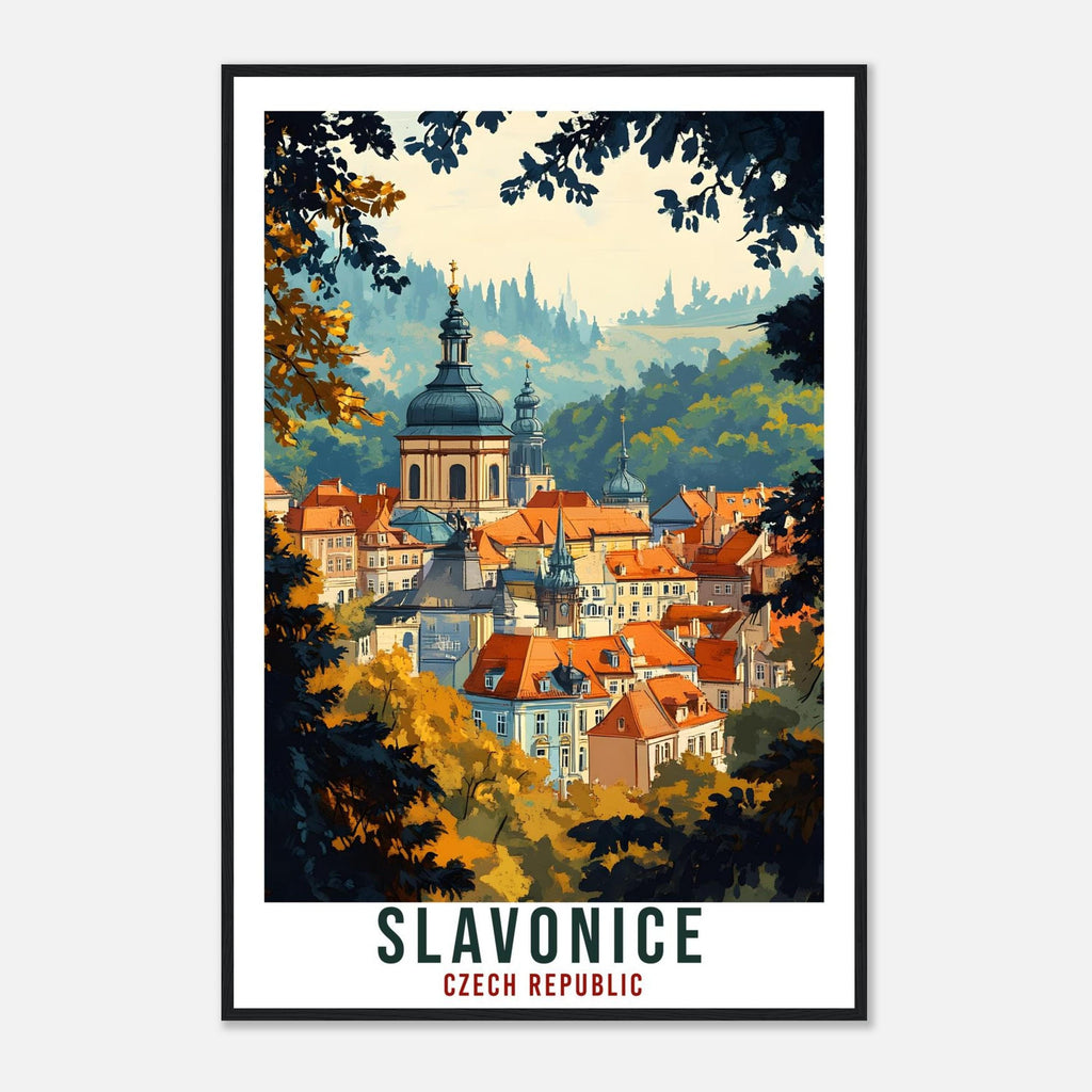 Slavonice Travel Print Czechia Home Decor Slavonice Wall Art Gift Wall Hanging Art Lover Slavonice Czech Republic Artwork Travel Poster Art