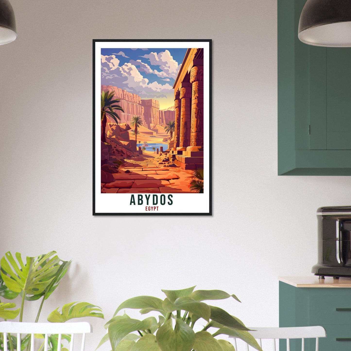 Abydos Egypt Travel Print Abydos Wall Art Wall Hanging Home Décor Abydos Gift Art Lovers Egypt Artwork Gift Print African Landmark Poster