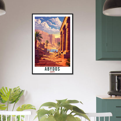 Abydos Egypt Travel Print Abydos Wall Art Wall Hanging Home Décor Abydos Gift Art Lovers Egypt Artwork Gift Print African Landmark Poster