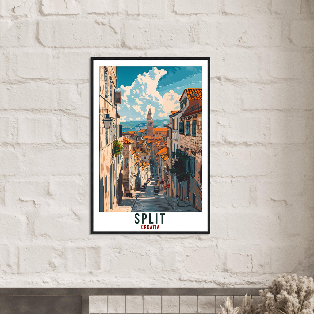 Split Travel Print Croatia Wall Art Wall Hanging Home Décor Split Gift Croatian Landmark Artwork Gift Split Croatia Holiday Travel Poster