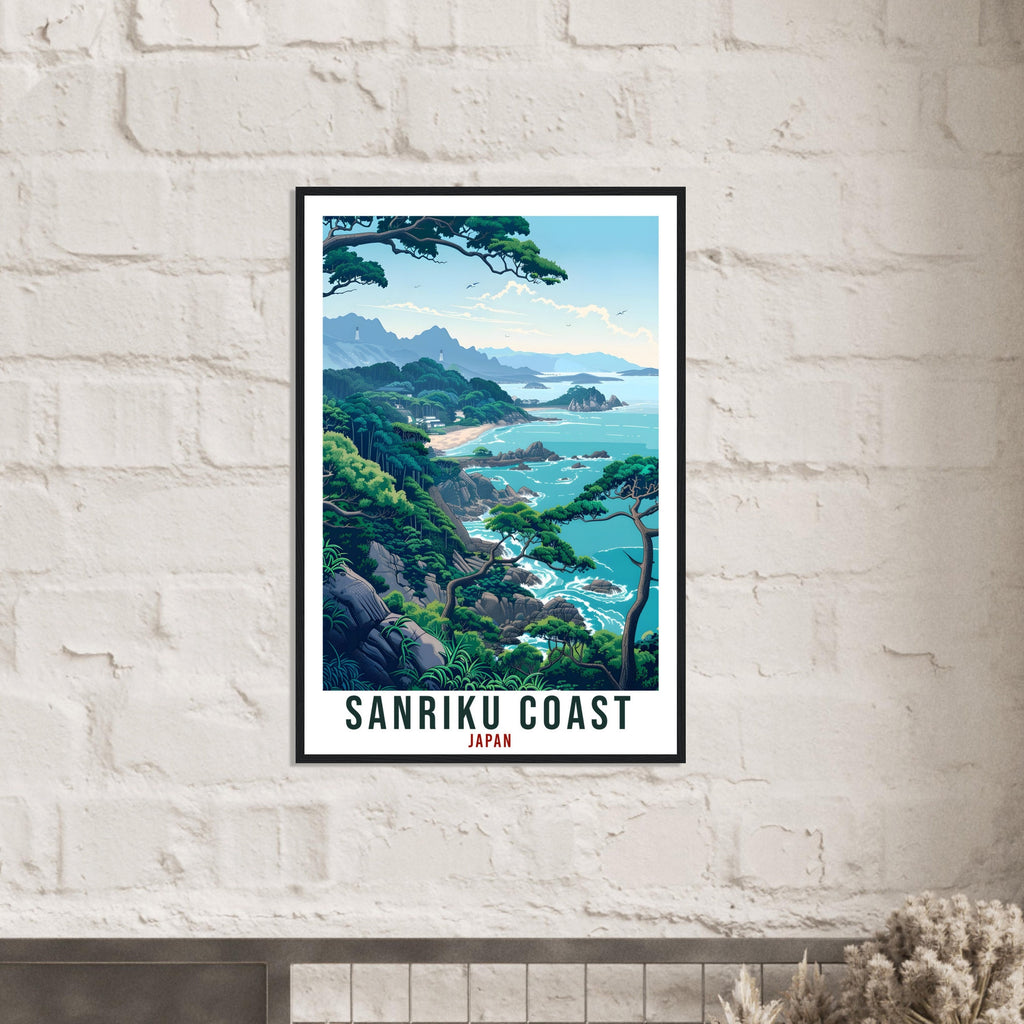 Sanriku Coast Travel Print Japan Home Decoration Wall Art Gift Wall Hanging Art Lover Japanese Artwork Japan Sanriku Coast Travel Poster