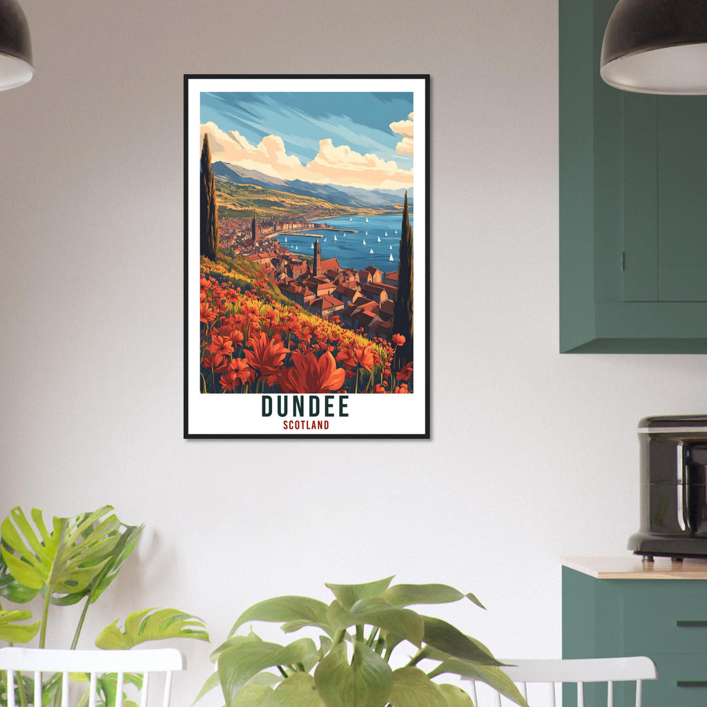 Dundee Travel Print Scotland Home Decor Dundee Wall Art Wall Hanging Art Lover Scotland Artwork Travel Poster Dundee Travel Art Gift