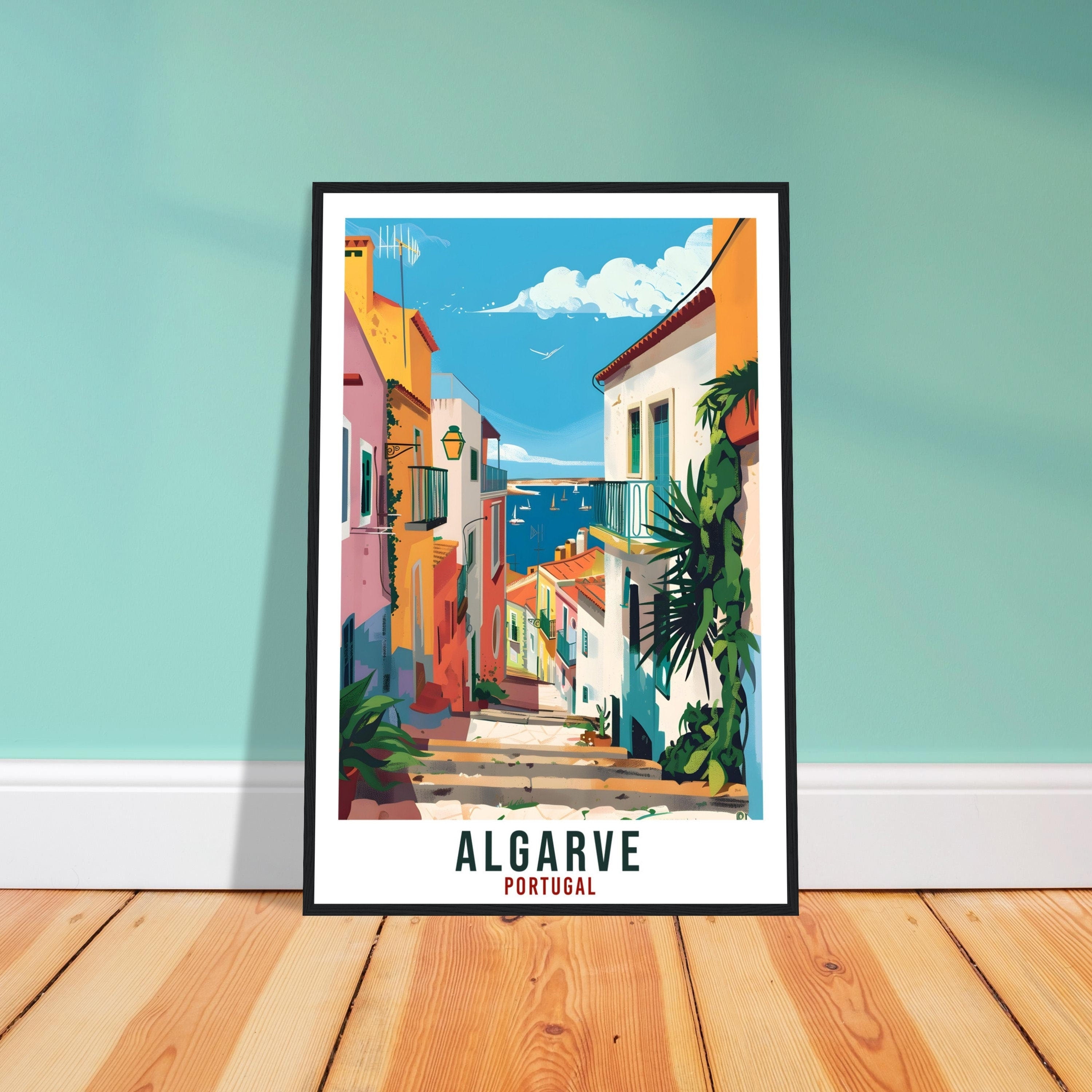 Algarve Travel Print Home Decoration Wall Art Gift Algarve Wall Hanging Art Lover Portugal Artwork Algarve Portugal Travel Poster Print