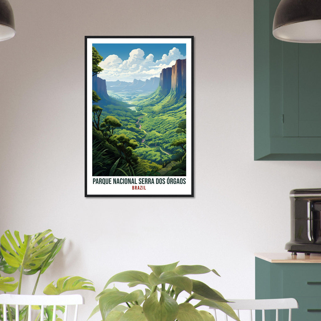 Serra Dos Orgaos Travel Print Wall Art Serra Dos Orgaos Brazil Wall Hanging Artwork Art Gift Serra Dos Orgaos Travel Poster Brazil Art Lover